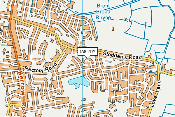 TA8 2DY map - OS VectorMap District (Ordnance Survey)