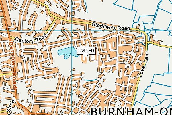 TA8 2ED map - OS VectorMap District (Ordnance Survey)