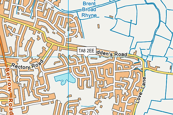 TA8 2EE map - OS VectorMap District (Ordnance Survey)