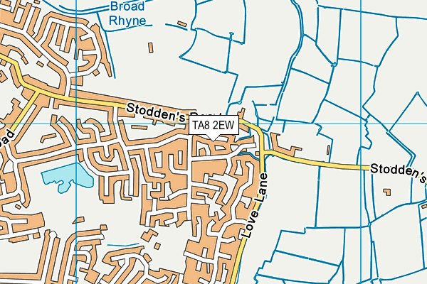 TA8 2EW map - OS VectorMap District (Ordnance Survey)