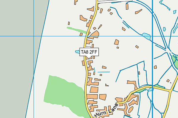 TA8 2FF map - OS VectorMap District (Ordnance Survey)