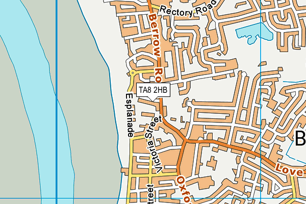 TA8 2HB map - OS VectorMap District (Ordnance Survey)