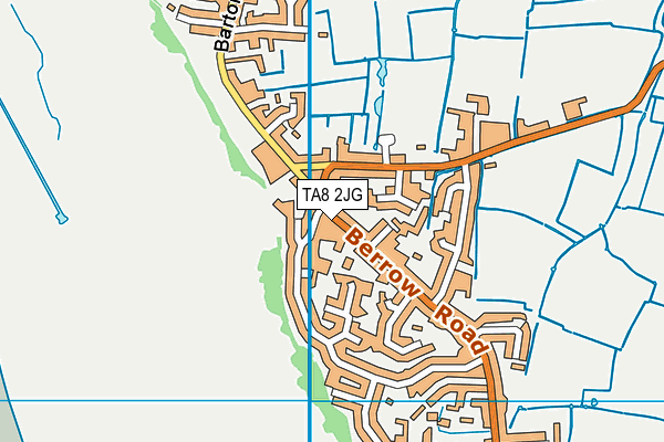 TA8 2JG map - OS VectorMap District (Ordnance Survey)