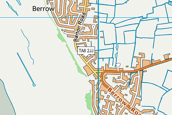 TA8 2JJ map - OS VectorMap District (Ordnance Survey)