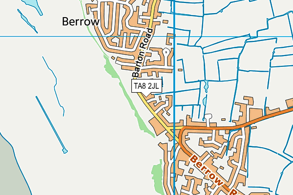 TA8 2JL map - OS VectorMap District (Ordnance Survey)