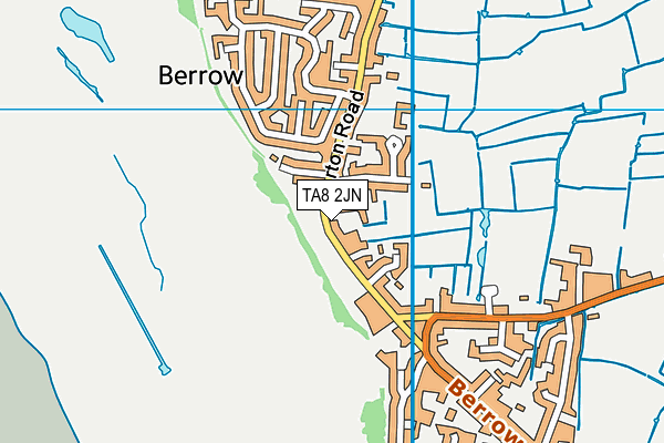 TA8 2JN map - OS VectorMap District (Ordnance Survey)