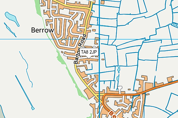 TA8 2JP map - OS VectorMap District (Ordnance Survey)