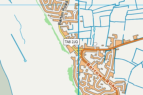 TA8 2JQ map - OS VectorMap District (Ordnance Survey)