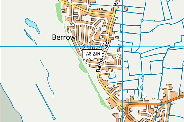 TA8 2JR map - OS VectorMap District (Ordnance Survey)