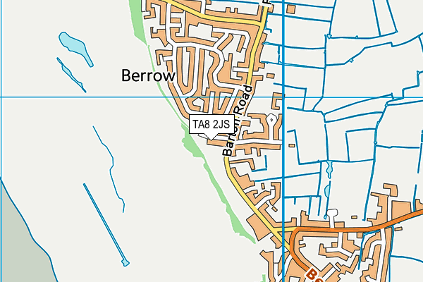 TA8 2JS map - OS VectorMap District (Ordnance Survey)