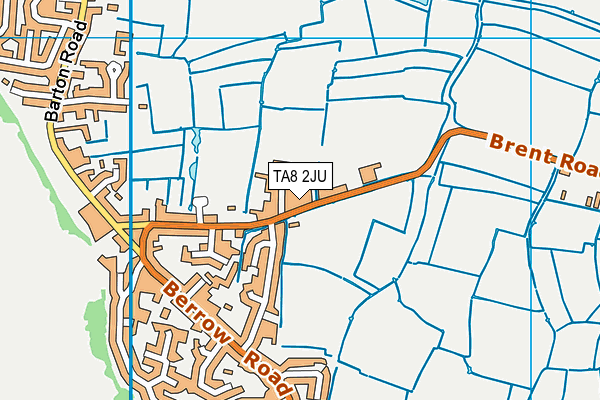 TA8 2JU map - OS VectorMap District (Ordnance Survey)