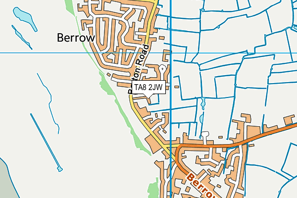 TA8 2JW map - OS VectorMap District (Ordnance Survey)