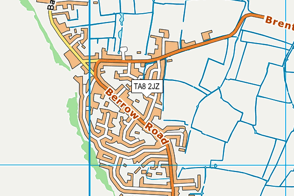 TA8 2JZ map - OS VectorMap District (Ordnance Survey)