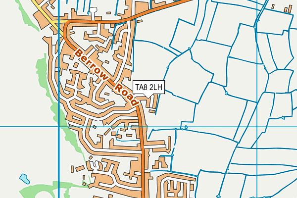 TA8 2LH map - OS VectorMap District (Ordnance Survey)