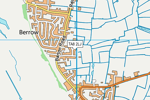 Berrow Primary Church Academy map (TA8 2LJ) - OS VectorMap District (Ordnance Survey)