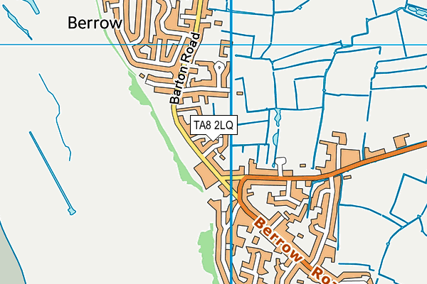 TA8 2LQ map - OS VectorMap District (Ordnance Survey)