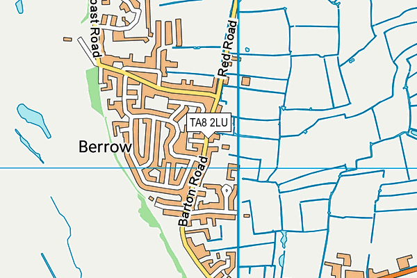 TA8 2LU map - OS VectorMap District (Ordnance Survey)