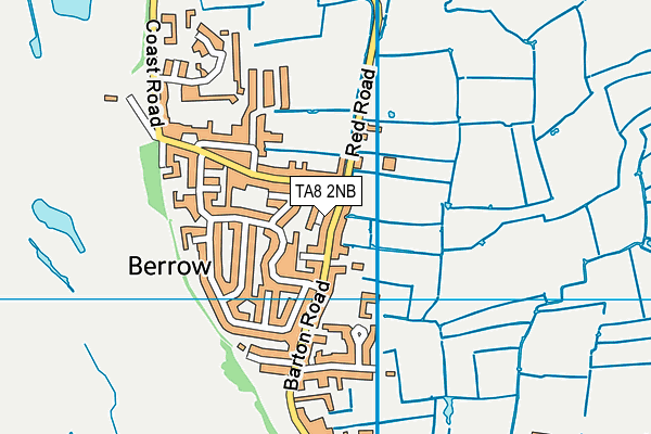 TA8 2NB map - OS VectorMap District (Ordnance Survey)