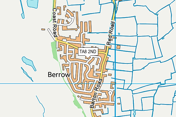 TA8 2ND map - OS VectorMap District (Ordnance Survey)