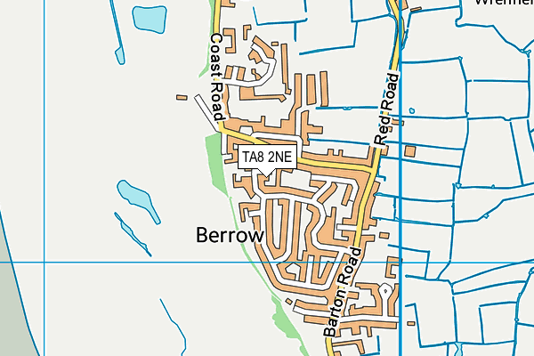 TA8 2NE map - OS VectorMap District (Ordnance Survey)