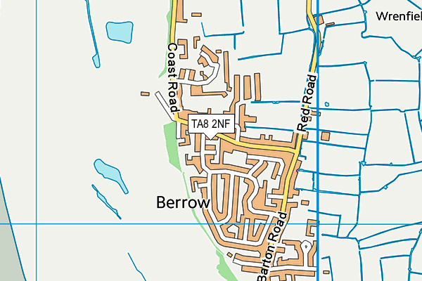 TA8 2NF map - OS VectorMap District (Ordnance Survey)