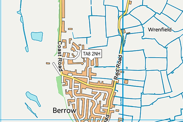TA8 2NH map - OS VectorMap District (Ordnance Survey)