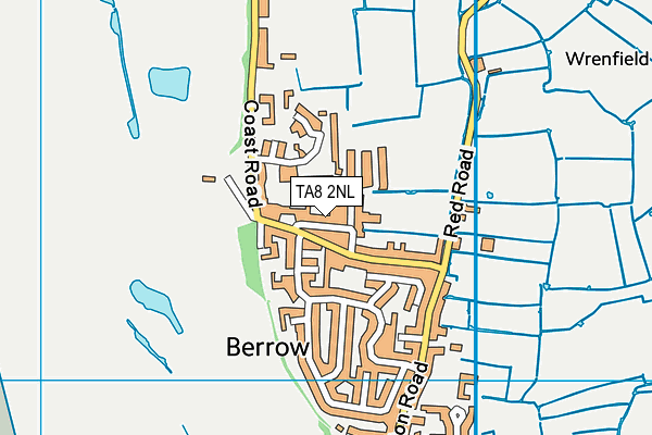 TA8 2NL map - OS VectorMap District (Ordnance Survey)