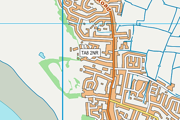 TA8 2NR map - OS VectorMap District (Ordnance Survey)