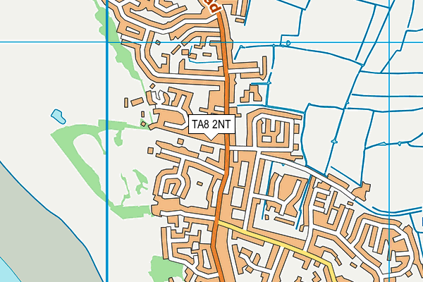 TA8 2NT map - OS VectorMap District (Ordnance Survey)