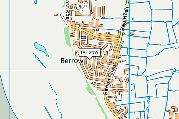 TA8 2NW map - OS VectorMap District (Ordnance Survey)