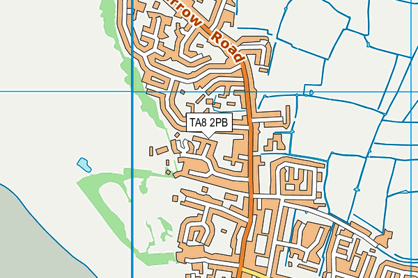 TA8 2PB map - OS VectorMap District (Ordnance Survey)