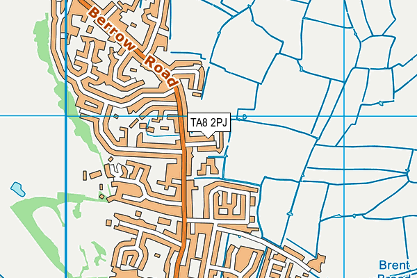 TA8 2PJ map - OS VectorMap District (Ordnance Survey)