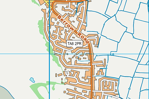 TA8 2PR map - OS VectorMap District (Ordnance Survey)