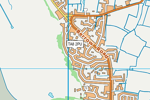 TA8 2PU map - OS VectorMap District (Ordnance Survey)