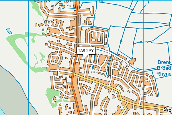 TA8 2PY map - OS VectorMap District (Ordnance Survey)