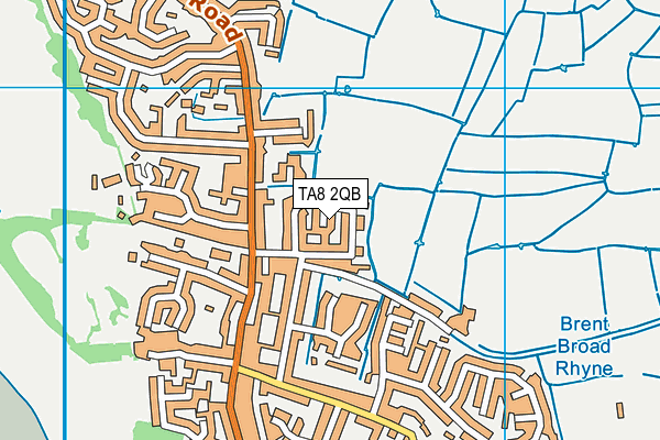 TA8 2QB map - OS VectorMap District (Ordnance Survey)