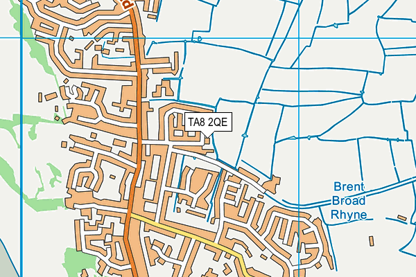TA8 2QE map - OS VectorMap District (Ordnance Survey)