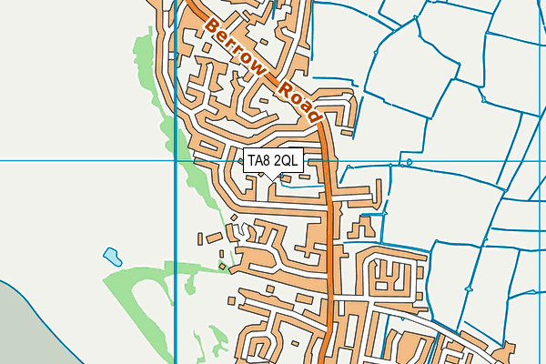 TA8 2QL map - OS VectorMap District (Ordnance Survey)