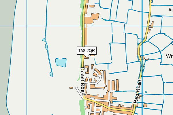 TA8 2QR map - OS VectorMap District (Ordnance Survey)