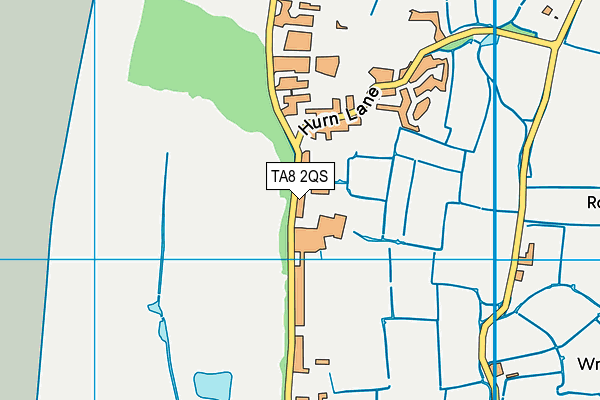TA8 2QS map - OS VectorMap District (Ordnance Survey)