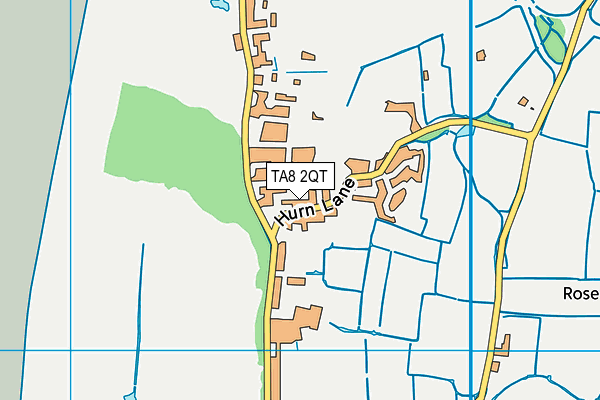 TA8 2QT map - OS VectorMap District (Ordnance Survey)