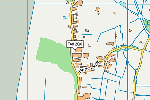 TA8 2QX map - OS VectorMap District (Ordnance Survey)