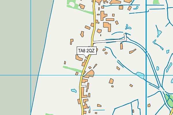 TA8 2QZ map - OS VectorMap District (Ordnance Survey)
