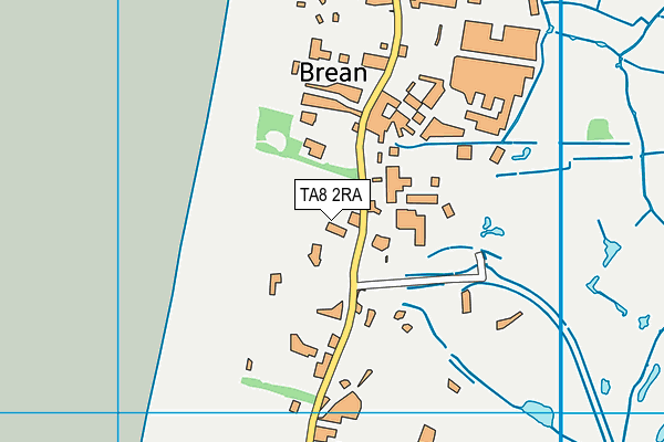 TA8 2RA map - OS VectorMap District (Ordnance Survey)