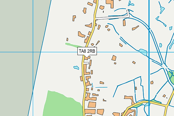 TA8 2RB map - OS VectorMap District (Ordnance Survey)