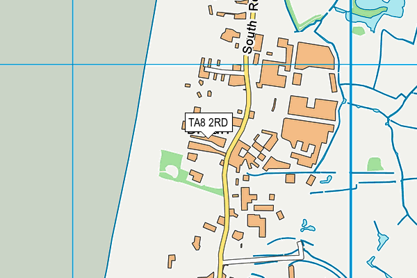 TA8 2RD map - OS VectorMap District (Ordnance Survey)