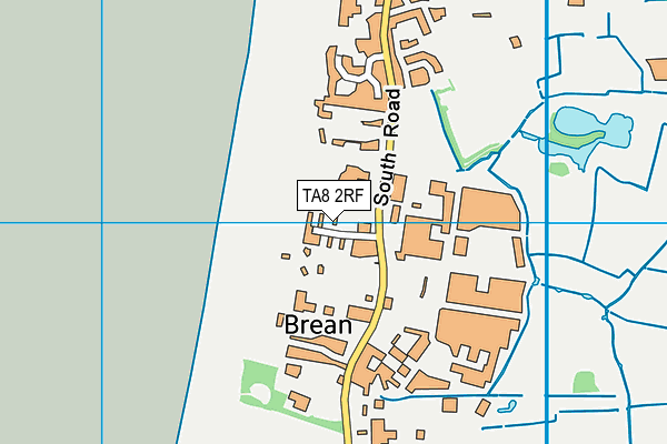 TA8 2RF map - OS VectorMap District (Ordnance Survey)