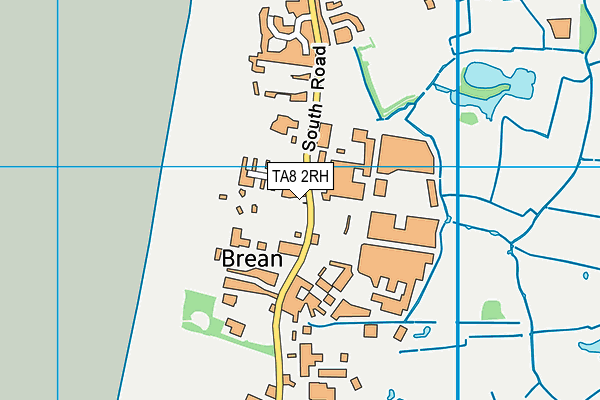 TA8 2RH map - OS VectorMap District (Ordnance Survey)