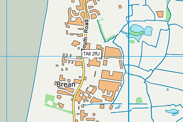 TA8 2RJ map - OS VectorMap District (Ordnance Survey)