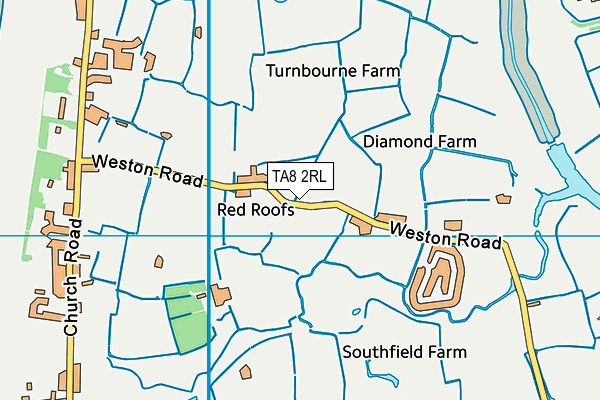 TA8 2RL map - OS VectorMap District (Ordnance Survey)